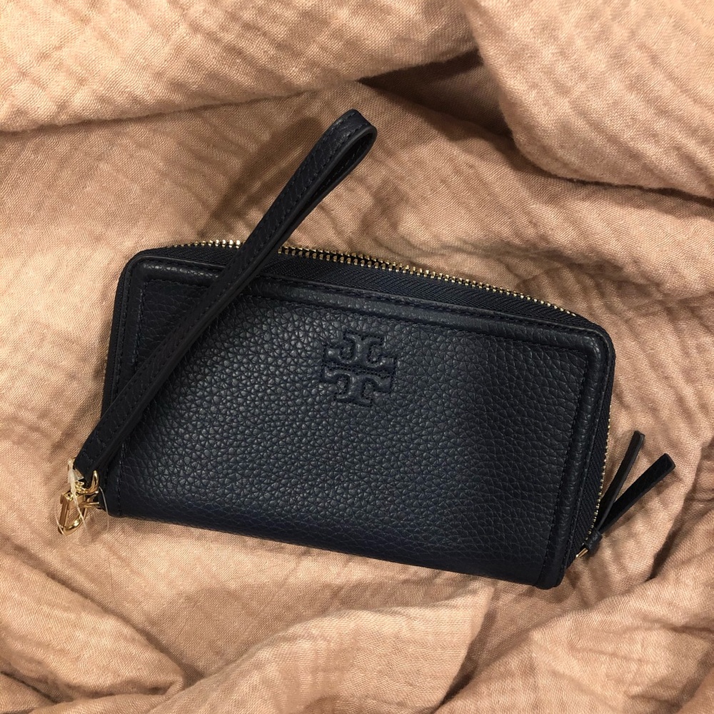 💯Dark Navy Tory Burch Smartphone Wallet/Wristlet
